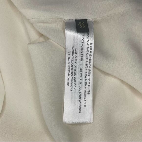 Massimo Dutti Cream Dress size 42/L - Picture 11 of 14